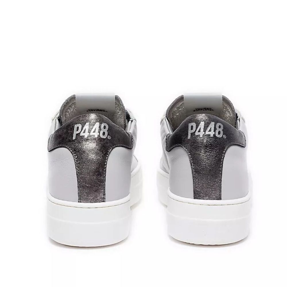 P448 Thea Low Top Leather Lace-Up Platform Sneakers Size EU 40 US 9.5 - Picture 3 of 11